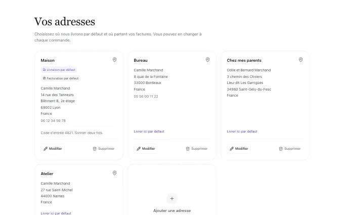 account.AddressBook — cards
