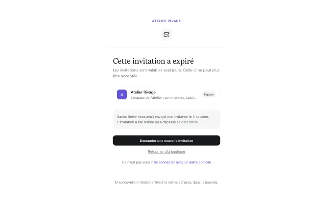 The account.InviteExpired block