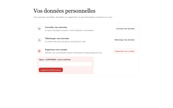 The account.PrivacyRights block