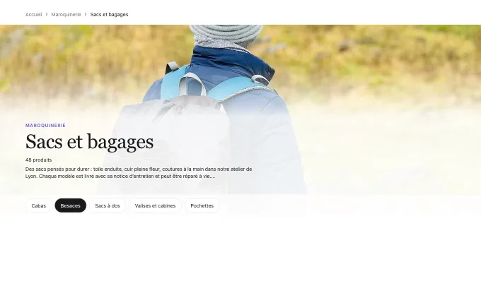 The commerce.CollectionPillsHero block