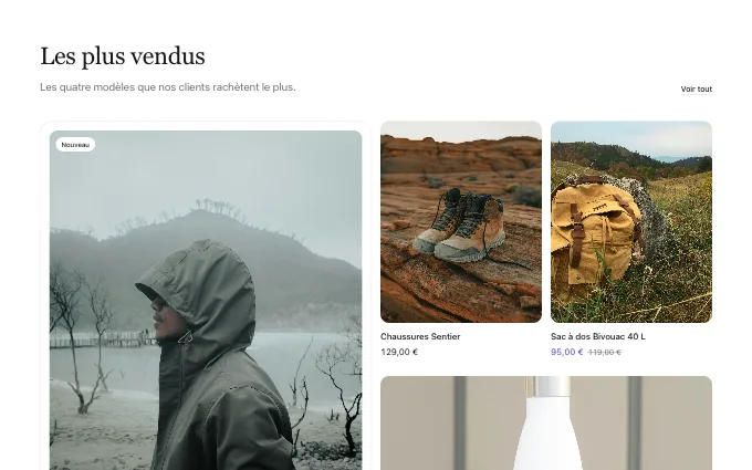 The commerce.FeaturedSelection block