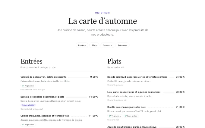 commerce.Menu — classic