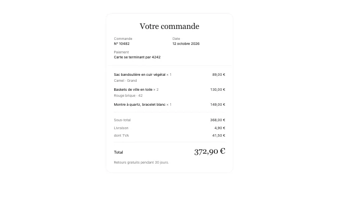 commerce.OrderReceipt — narrow-card