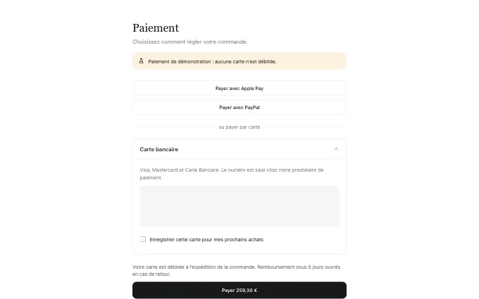 The commerce.PaymentMethods block