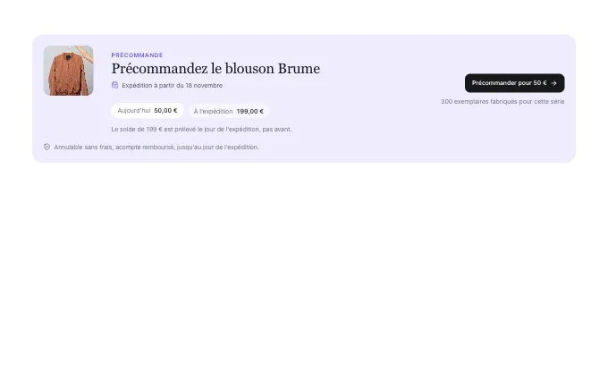 commerce.Preorder — banner