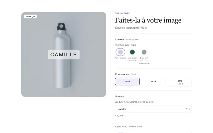 The commerce.ProductConfigurator block