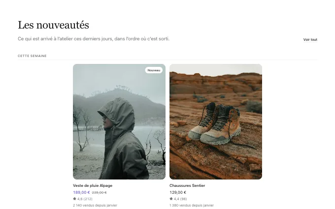 commerce.ProductsByDate — headed