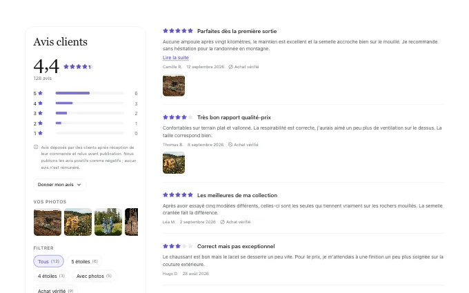 The commerce.ReviewPanel block