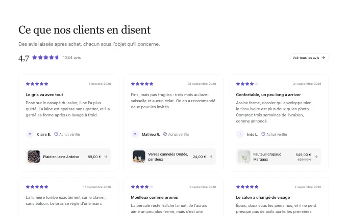 commerce.ShoppableReviews — chip-grid