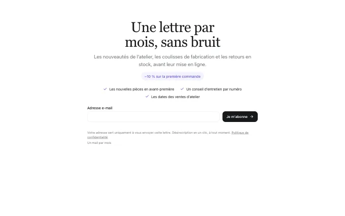 The content.EmailCapture block