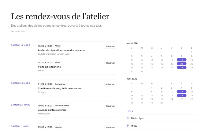 The content.EventCalendar block