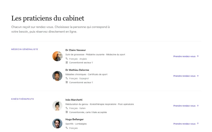 content.PractitionerList — directory