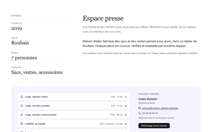 content.PressKit — columns