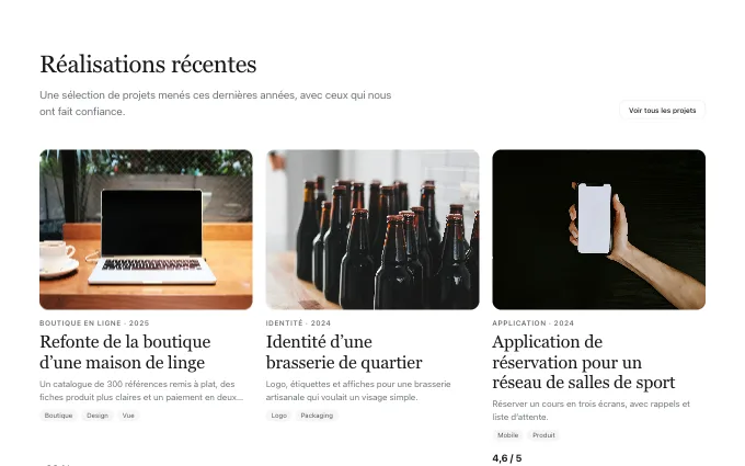 The content.ProjectIndex block