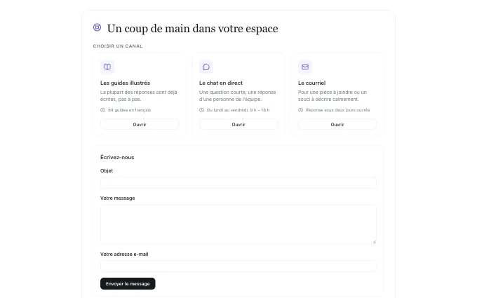The content.SupportContact block