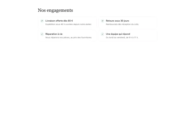 content.TrustBadges — checklist