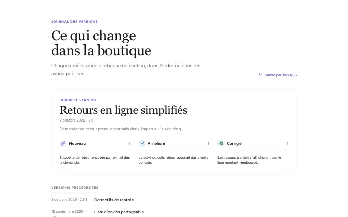 editorial.Changelog — columns