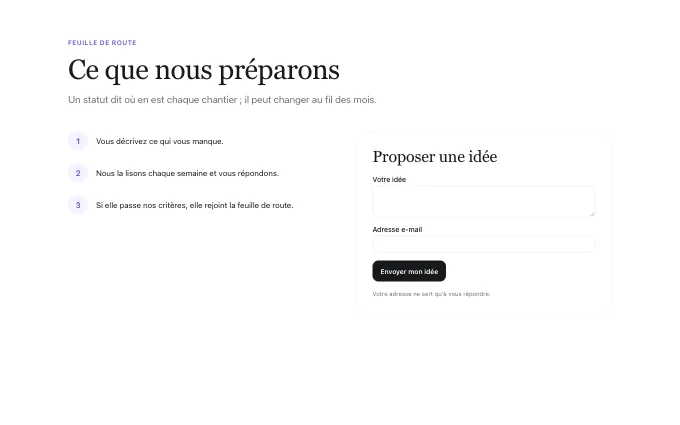 The editorial.IdeaRequest block