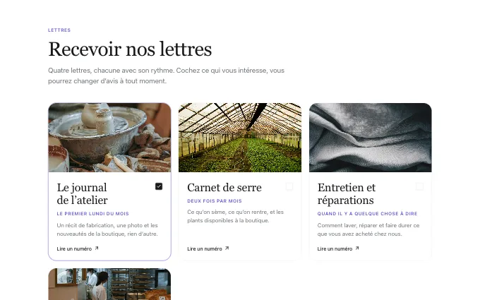 The editorial.NewsletterHub block
