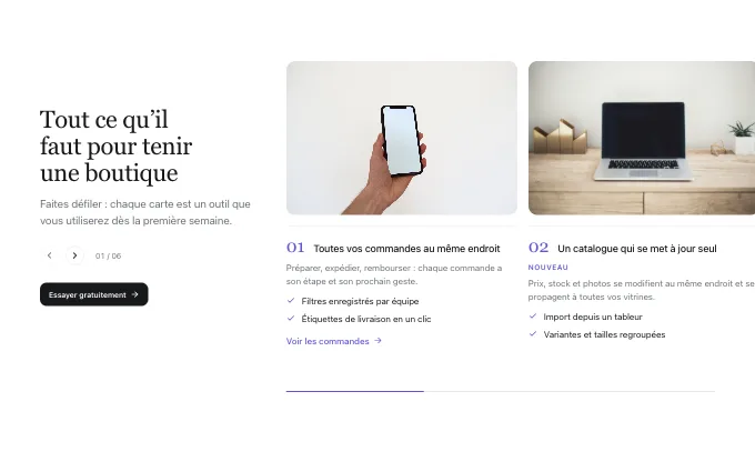 landing.FeatureCarousel — side-heading