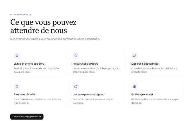 landing.FeatureGrid — cards