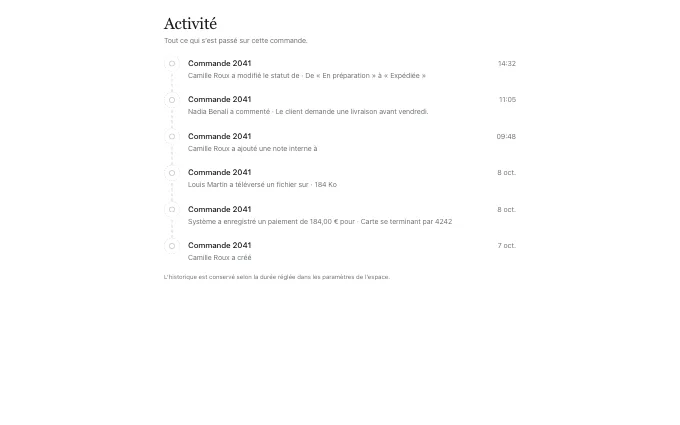 saas.ActivityFeed — steps