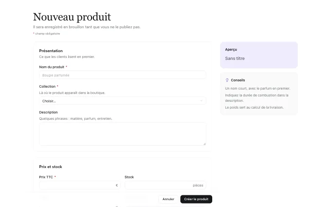 The saas.ContextualForm block