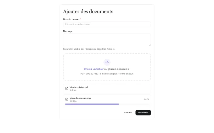 The saas.FileDrop block
