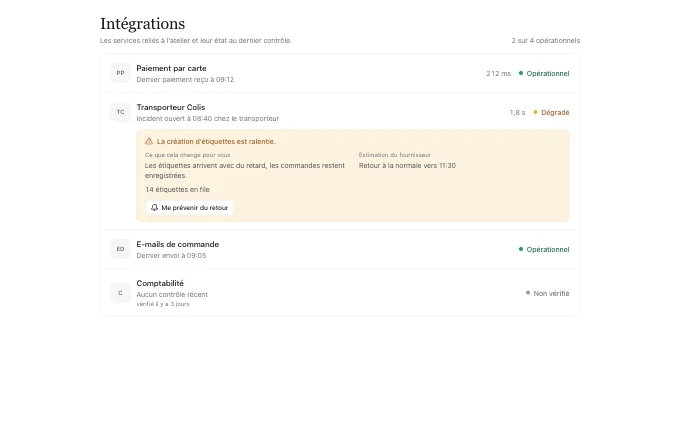 The saas.IntegrationSettings block