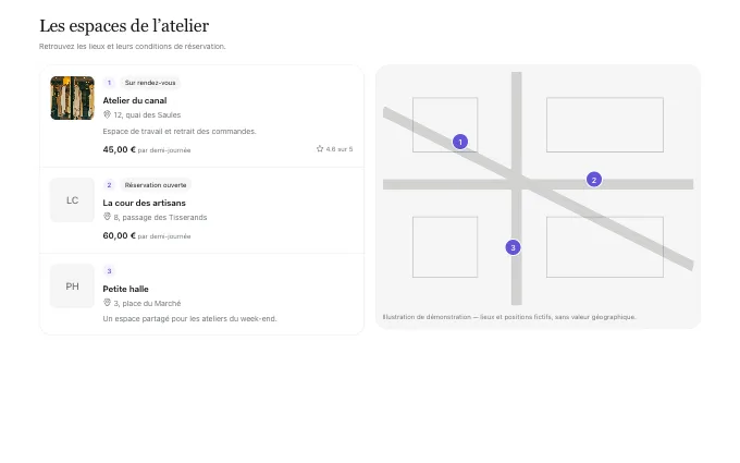 The saas.MapList block