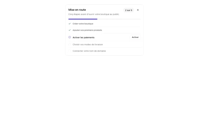 The saas.SetupProgress block