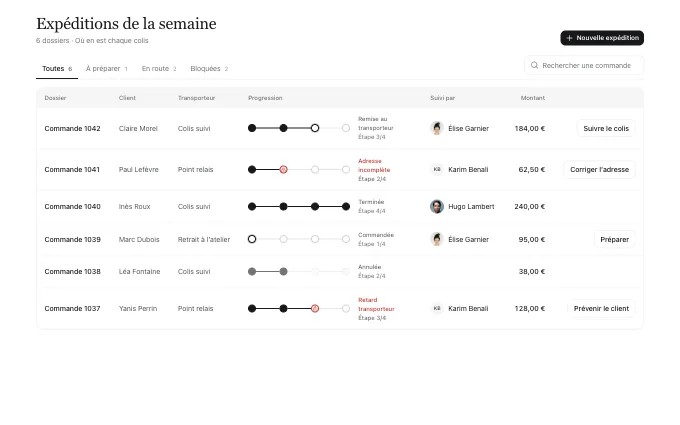 The saas.StageRows block
